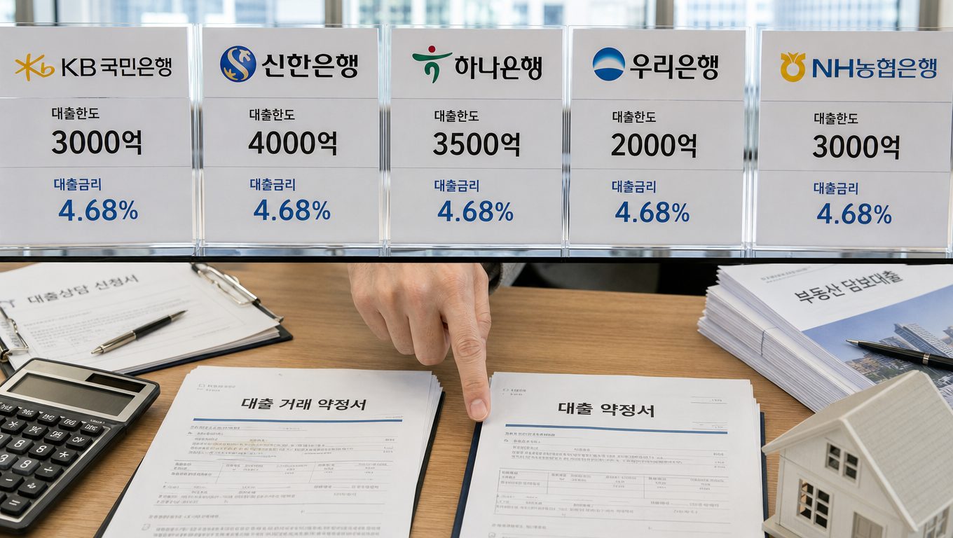 디에이치방배 잔금대출 은행별 한도 기준과 금리