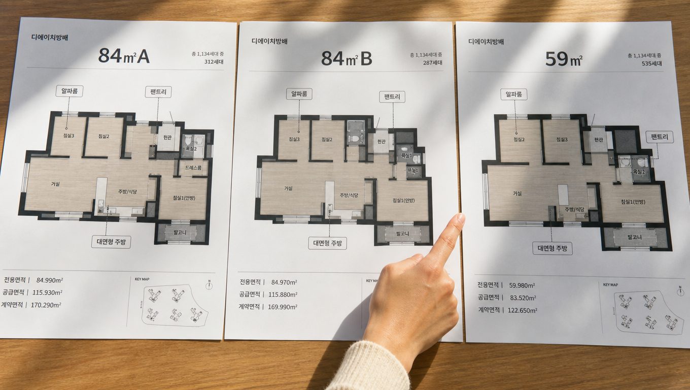디에이치방배 평면도 타입별 구조와 특징