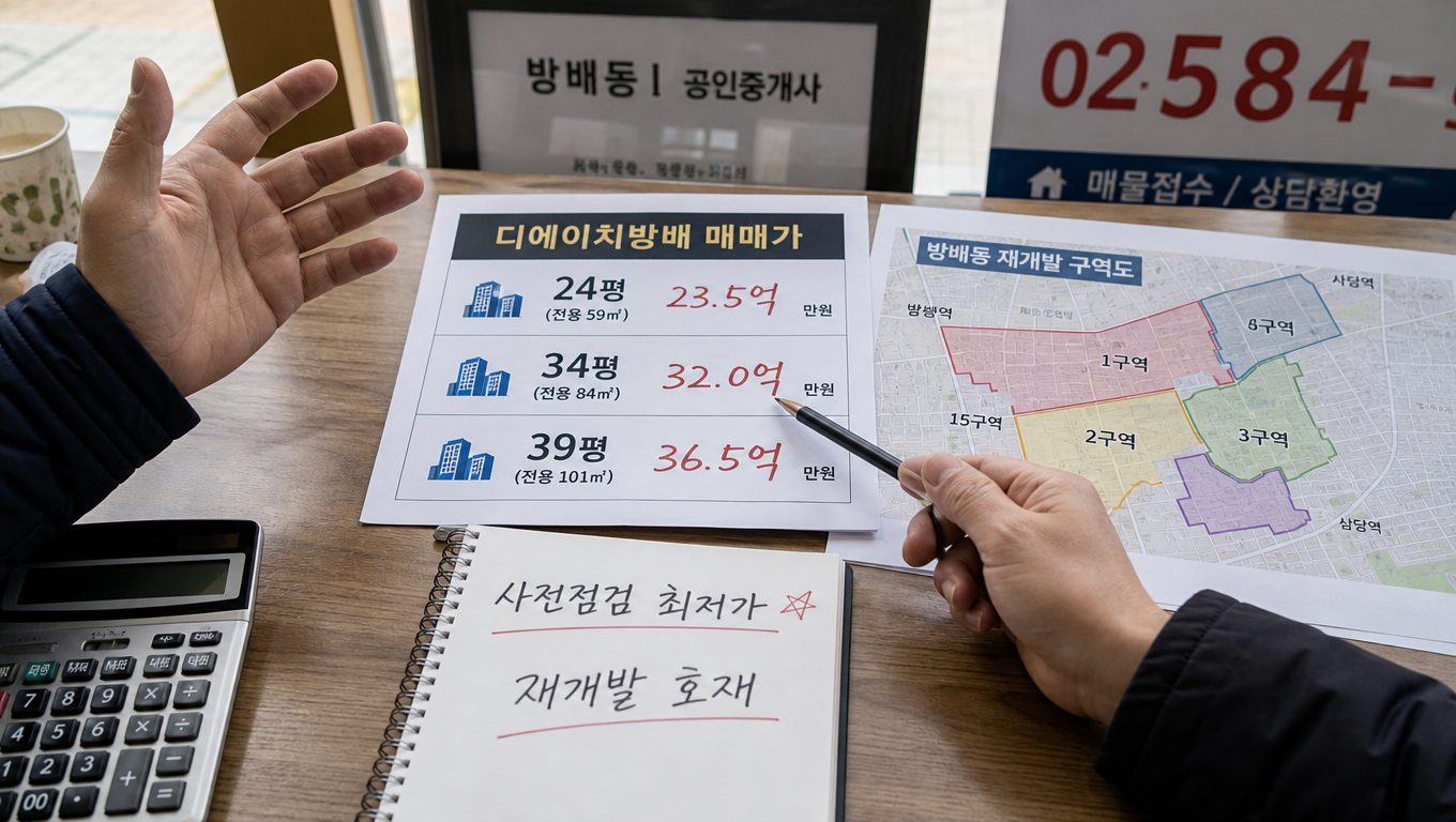 디에이치방배 매매 가격과 재개발 입지 가치