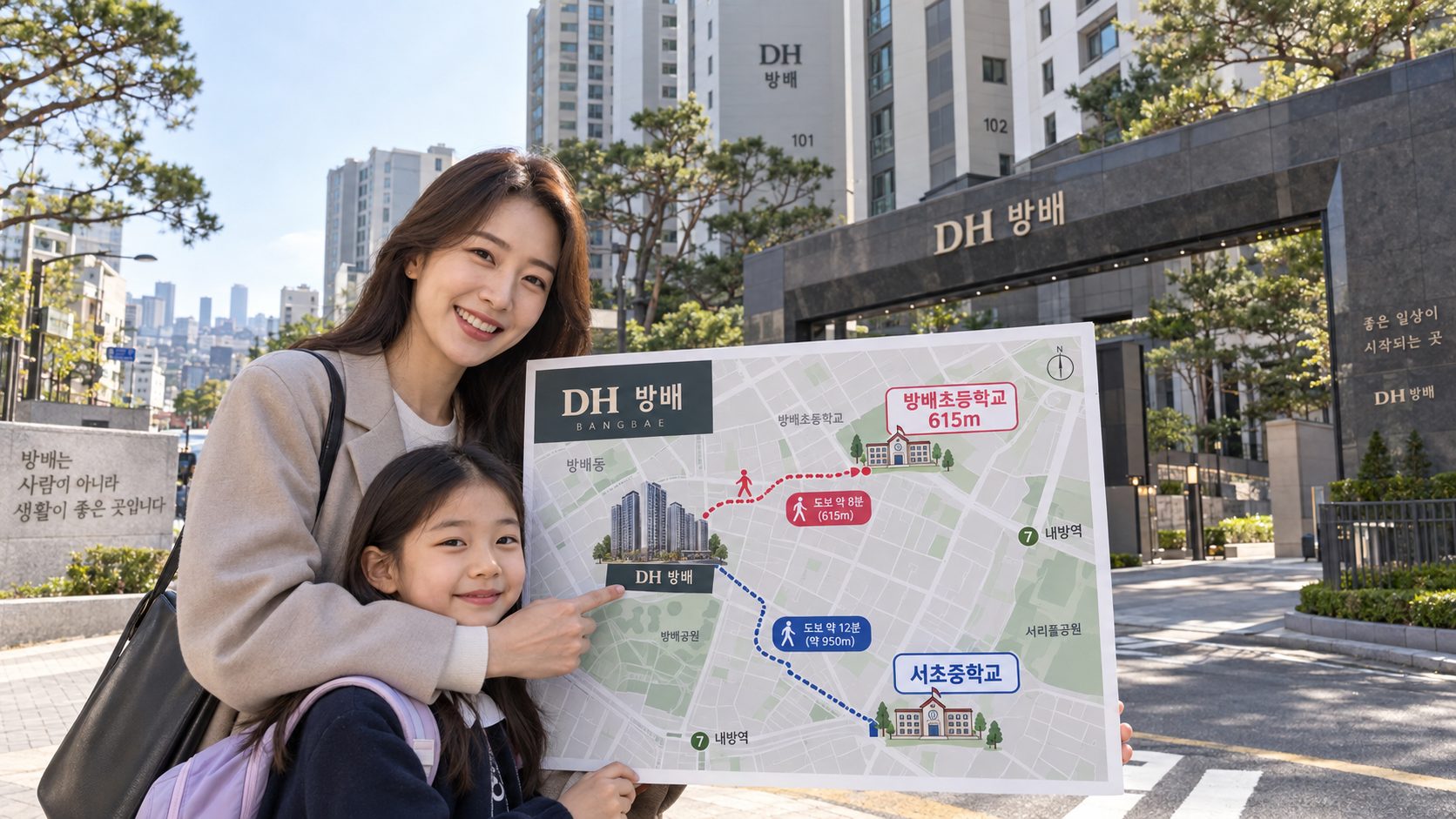 디에이치방배 전세 학군 초중고 배정
